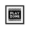 Picture of Play Zone Black  _GroupedProduct_Square_Mini_ _GroupedProduct_Square_Framed_Matted_