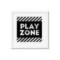 Picture of Play Zone Black  _GroupedProduct_Square_Mini_ _GroupedProduct_Square_Framed_Matted_
