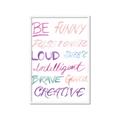 Picture of Be Funny  _GroupedProduct_Rectangle_Portrait_Mini_ _GroupedProduct_Rectangle_Portrait_Framed_Matted_