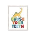 Picture of Brush Your Teeth _GroupedProduct_Rectangle_Portrait_Mini_ _GroupedProduct_Rectangle_Portrait_Framed_Matted_