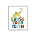 Picture of Brush Your Teeth _GroupedProduct_Rectangle_Portrait_Mini_ _GroupedProduct_Rectangle_Portrait_Framed_Matted_