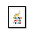 Picture of Brush Your Teeth _GroupedProduct_Rectangle_Portrait_Mini_ _GroupedProduct_Rectangle_Portrait_Framed_Matted_