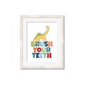 Picture of Brush Your Teeth _GroupedProduct_Rectangle_Portrait_Mini_ _GroupedProduct_Rectangle_Portrait_Framed_Matted_