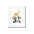 Picture of Brush Your Teeth _GroupedProduct_Rectangle_Portrait_Mini_ _GroupedProduct_Rectangle_Portrait_Framed_Matted_