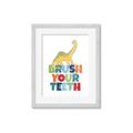 Picture of Brush Your Teeth _GroupedProduct_Rectangle_Portrait_Mini_ _GroupedProduct_Rectangle_Portrait_Framed_Matted_