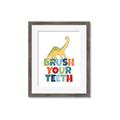 Picture of Brush Your Teeth _GroupedProduct_Rectangle_Portrait_Mini_ _GroupedProduct_Rectangle_Portrait_Framed_Matted_