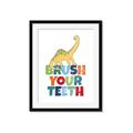 Picture of Brush Your Teeth _GroupedProduct_Rectangle_Portrait_Mini_ _GroupedProduct_Rectangle_Portrait_Framed_Matted_