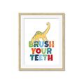 Picture of Brush Your Teeth _GroupedProduct_Rectangle_Portrait_Mini_ _GroupedProduct_Rectangle_Portrait_Framed_Matted_