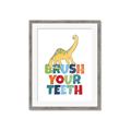 Picture of Brush Your Teeth _GroupedProduct_Rectangle_Portrait_Mini_ _GroupedProduct_Rectangle_Portrait_Framed_Matted_