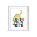 Picture of Brush Your Teeth _GroupedProduct_Rectangle_Portrait_Mini_ _GroupedProduct_Rectangle_Portrait_Framed_Matted_