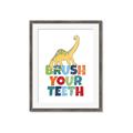 Picture of Brush Your Teeth _GroupedProduct_Rectangle_Portrait_Mini_ _GroupedProduct_Rectangle_Portrait_Framed_Matted_