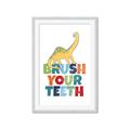 Picture of Brush Your Teeth _GroupedProduct_Rectangle_Portrait_Mini_ _GroupedProduct_Rectangle_Portrait_Framed_Matted_