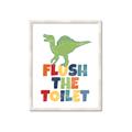 Picture of Flush The Toilet _GroupedProduct_Rectangle_Portrait_Mini_ _GroupedProduct_Rectangle_Portrait_Framed_Matted_