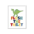 Picture of Flush The Toilet _GroupedProduct_Rectangle_Portrait_Mini_ _GroupedProduct_Rectangle_Portrait_Framed_Matted_