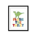 Picture of Flush The Toilet _GroupedProduct_Rectangle_Portrait_Mini_ _GroupedProduct_Rectangle_Portrait_Framed_Matted_