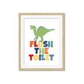Picture of Flush The Toilet _GroupedProduct_Rectangle_Portrait_Mini_ _GroupedProduct_Rectangle_Portrait_Framed_Matted_