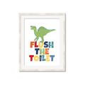 Picture of Flush The Toilet _GroupedProduct_Rectangle_Portrait_Mini_ _GroupedProduct_Rectangle_Portrait_Framed_Matted_