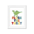 Picture of Flush The Toilet _GroupedProduct_Rectangle_Portrait_Mini_ _GroupedProduct_Rectangle_Portrait_Framed_Matted_
