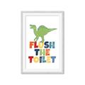 Picture of Flush The Toilet _GroupedProduct_Rectangle_Portrait_Mini_ _GroupedProduct_Rectangle_Portrait_Framed_Matted_