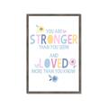 Picture of You Are Stronger _GroupedProduct_Rectangle_Portrait_Mini_ _GroupedProduct_Rectangle_Portrait_Framed_Matted_