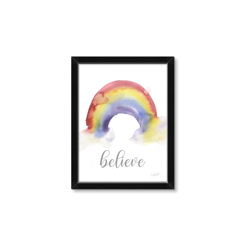 Picture of Believe in Rainbow _GroupedProduct_Rectangle_Portrait_Mini_ _GroupedProduct_Rectangle_Portrait_Framed_Matted_