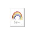 Picture of Believe in Rainbow _GroupedProduct_Rectangle_Portrait_Mini_ _GroupedProduct_Rectangle_Portrait_Framed_Matted_