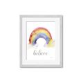 Picture of Believe in Rainbow _GroupedProduct_Rectangle_Portrait_Mini_ _GroupedProduct_Rectangle_Portrait_Framed_Matted_