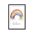 Picture of Believe in Rainbow _GroupedProduct_Rectangle_Portrait_Mini_ _GroupedProduct_Rectangle_Portrait_Framed_Matted_
