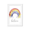 Picture of Believe in Rainbow _GroupedProduct_Rectangle_Portrait_Mini_ _GroupedProduct_Rectangle_Portrait_Framed_Matted_