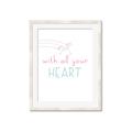 Picture of With All Your heart _GroupedProduct_Rectangle_Portrait_Mini_ _GroupedProduct_Rectangle_Portrait_Framed_Matted_