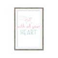 Picture of With All Your heart _GroupedProduct_Rectangle_Portrait_Mini_ _GroupedProduct_Rectangle_Portrait_Framed_Matted_