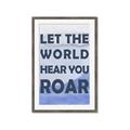 Picture of Let the World Hear You Dino _GroupedProduct_Rectangle_Portrait_Mini_ _GroupedProduct_Rectangle_Portrait_Framed_Matted_