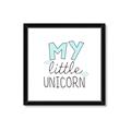 Picture of My Little Unicorn I _GroupedProduct_Square_Mini_ _GroupedProduct_Square_Framed_Matted_