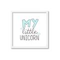 Picture of My Little Unicorn I _GroupedProduct_Square_Mini_ _GroupedProduct_Square_Framed_Matted_
