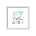 Picture of My Little Unicorn I _GroupedProduct_Square_Mini_ _GroupedProduct_Square_Framed_Matted_