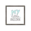 Picture of My Little Unicorn I _GroupedProduct_Square_Mini_ _GroupedProduct_Square_Framed_Matted_