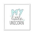 Picture of My Little Unicorn I _GroupedProduct_Square_Mini_ _GroupedProduct_Square_Framed_Matted_