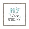 Picture of My Little Unicorn I _GroupedProduct_Square_Mini_ _GroupedProduct_Square_Framed_Matted_