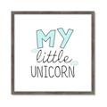 Picture of My Little Unicorn I _GroupedProduct_Square_Mini_ _GroupedProduct_Square_Framed_Matted_