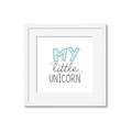 Picture of My Little Unicorn I _GroupedProduct_Square_Mini_ _GroupedProduct_Square_Framed_Matted_