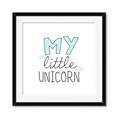 Picture of My Little Unicorn I _GroupedProduct_Square_Mini_ _GroupedProduct_Square_Framed_Matted_