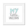 Picture of My Little Unicorn I _GroupedProduct_Square_Mini_ _GroupedProduct_Square_Framed_Matted_