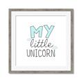 Picture of My Little Unicorn I _GroupedProduct_Square_Mini_ _GroupedProduct_Square_Framed_Matted_
