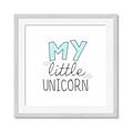 Picture of My Little Unicorn I _GroupedProduct_Square_Mini_ _GroupedProduct_Square_Framed_Matted_