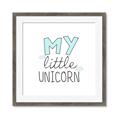 Picture of My Little Unicorn I _GroupedProduct_Square_Mini_ _GroupedProduct_Square_Framed_Matted_