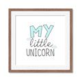 Picture of My Little Unicorn I _GroupedProduct_Square_Mini_ _GroupedProduct_Square_Framed_Matted_