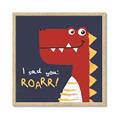 Picture of Red Roar _GroupedProduct_Square_Mini_ _GroupedProduct_Square_Framed_Matted_