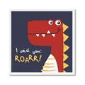 Picture of Red Roar _GroupedProduct_Square_Mini_ _GroupedProduct_Square_Framed_Matted_