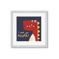 Picture of Red Roar _GroupedProduct_Square_Mini_ _GroupedProduct_Square_Framed_Matted_
