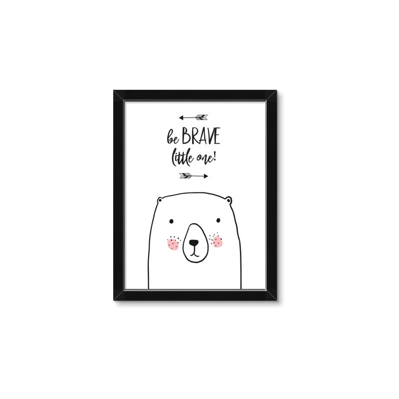 Picture of Be Brave Bear _GroupedProduct_Rectangle_Portrait_Mini_ _GroupedProduct_Rectangle_Portrait_Framed_Matted_